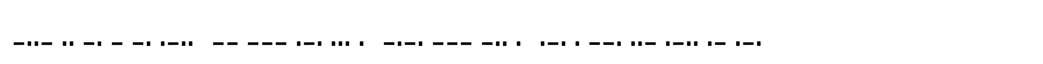 XIntnl Morse Code Regular image